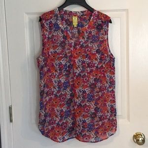 QMack sheer floral top